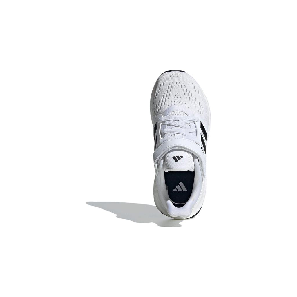 Adidas Pure Boost Lightweight Cushioning Running Shoes Kids Sneakers White Black ID8495