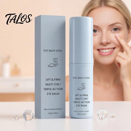 10g Augenpflege-Balsam-Stift, Feuchtigkeitsspendender Augenbalsam-Stift, Aufheller für die Augenpartie, Kollagen-Augencreme gegen Augenringe & Falten