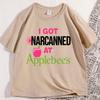 I Got Narcanned At Apple T Shirt Funny Food Short Sleeved Tshirt for Men Women Tee Clothes Loose Casual Cartoon Oversized Y2K