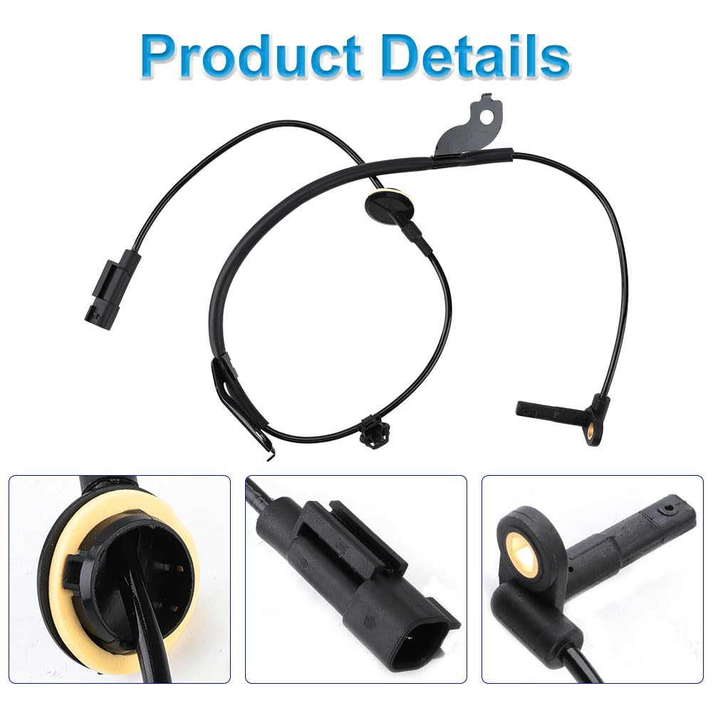 4 Pcs ABS Wheel Speed Sensors Compatible with Mitsubishi Lancer Outlander RVR 2011 2012 2013 2014 2015 2016 2017, Replacement for 4670A031, 4670A032,