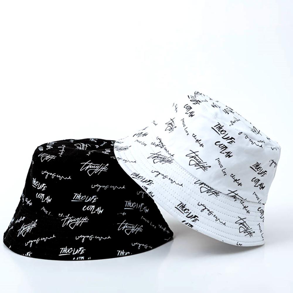 Fashion Outdoor Letters Fishing Cotton Hiking Panama Hat Fisherman Hat Bucket cap Sun Hat