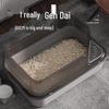 HELLOJOY Semi-Enclosed Anti-Splash Jumbo Cat Litter Box