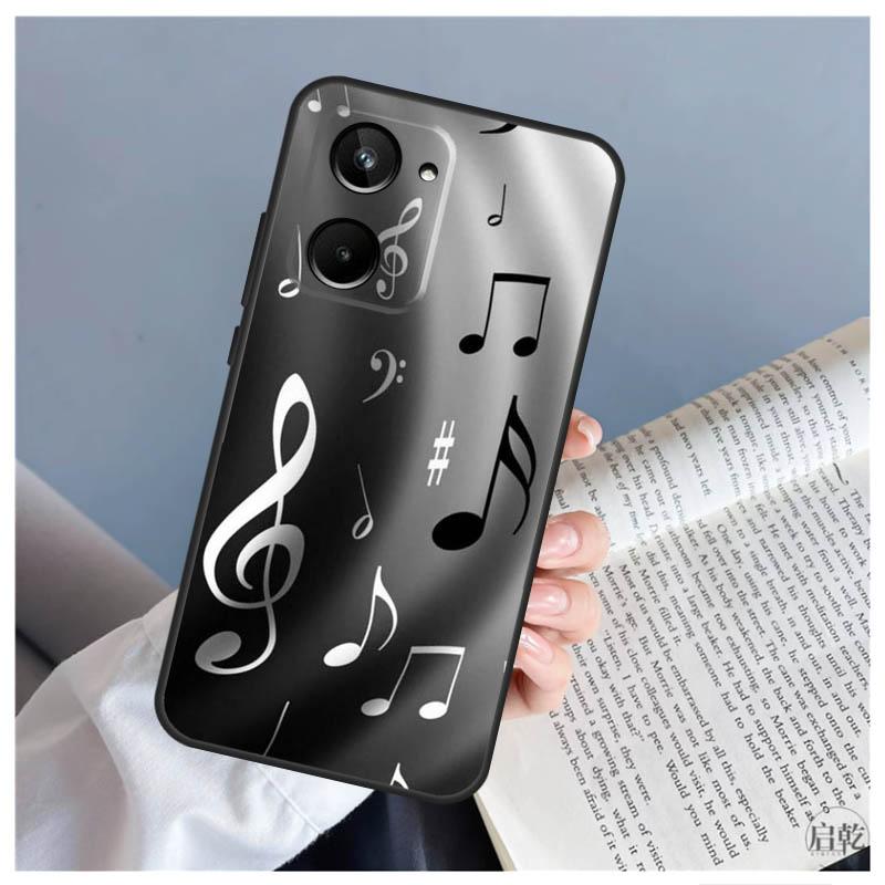 Music Note Symbol Piano Case For Realme C51 C55 C53 C35 C33 C30 C67 C21Y C25s C15 9 10 11 12 Pro Plus GT Neo 5 Cover