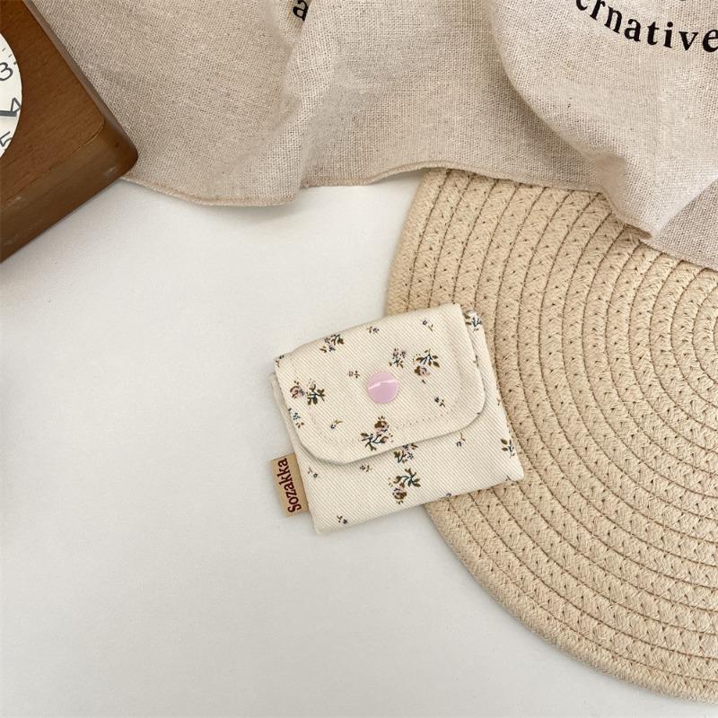 

ins floral storage bag, card bag, change bag, sundries, portable storage, women s hygiene bag, cosmetics storage