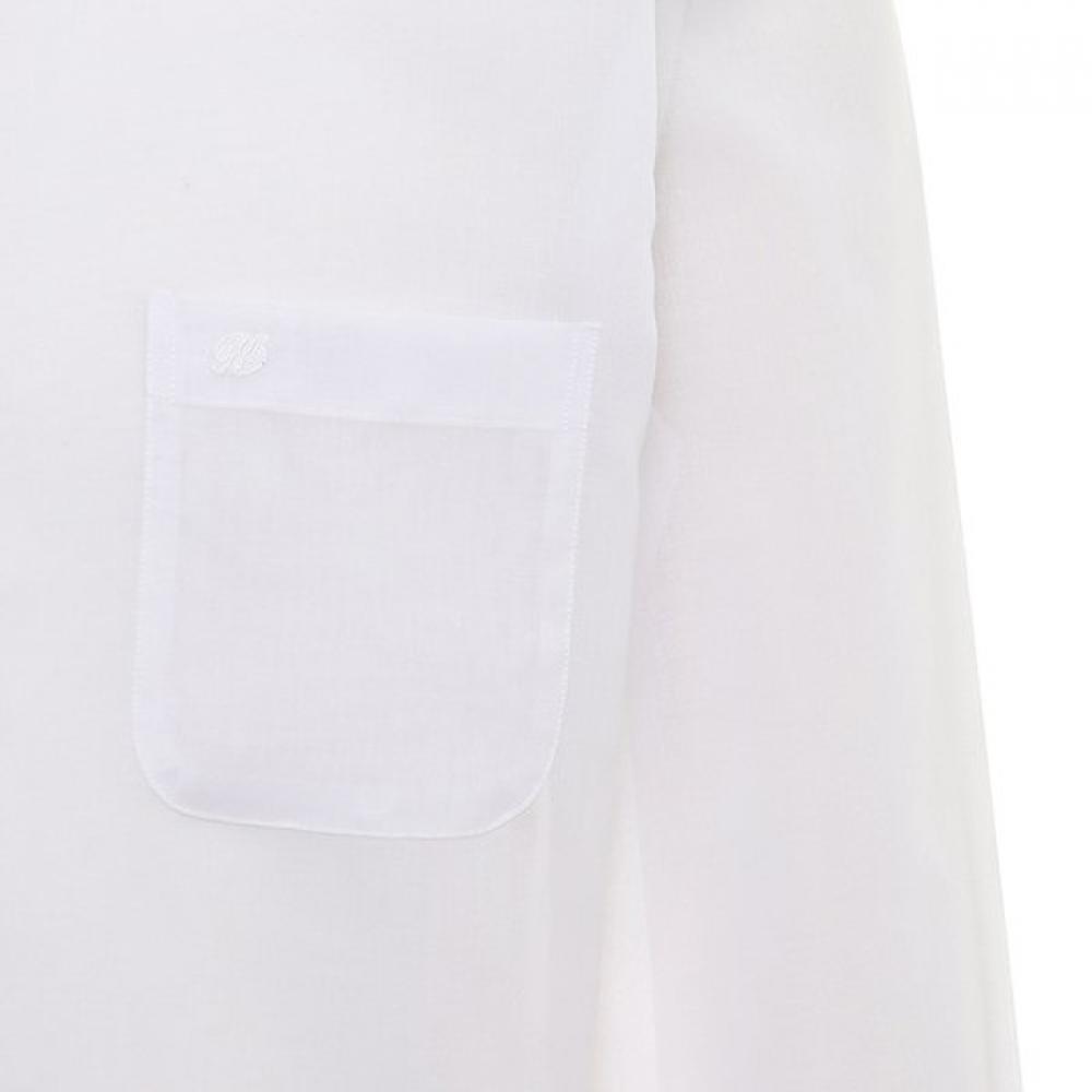 Renoma Cotton Blend Solid Classic Shirt Rllsg1050 Wh