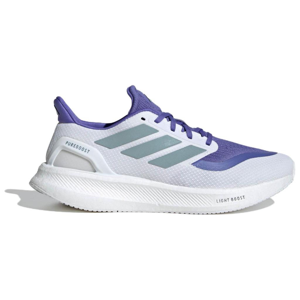 New Adidas Pureboost Anti Slip And Wear Resistant Rebound Low Top BOOST Technology Casual Running Shoes Men's White Blue JH7262