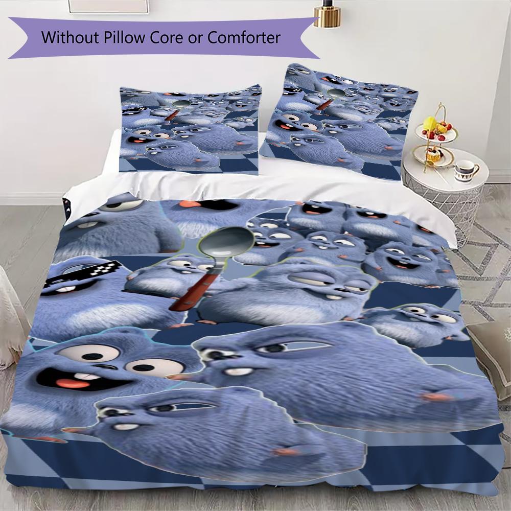 Grizzy Lemmings Bedding 1 Duvet Cover 2 Pillowcase Without Core Without Core Duvet Cover And Pillowcase Soft And Comfortable Bedding Set