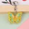 Plastic Butterfly Shaped Keychain Gift for Women Girl Keys Bags and Phones Charm Decorative Butterfly Key Rings