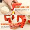 4PCS 90 Degree Right Angle Clamps Set 3/4/6 Inch Plastic Positioning Ruler for Woodworking Measuring Fixing Auxiliary Tools