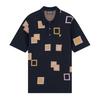 Mens Square Knitted Regular Polo Shirt