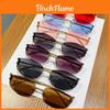 Occhiali da Sole Fashion Cat Eye Oceanici Con Montatura in Metallo E Uv400 Per Viaggi e Feste