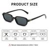 1Pc/2Pcs Women'S Small Frame Square Sunglasses Retro Fashion Trendy Glasses For Stylish Outfits And Street Photography