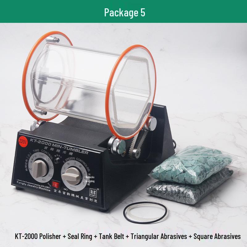 Gold & Silver Jewelry Polisher - Small Tumbler for Coins, Wenwan Walnuts & More