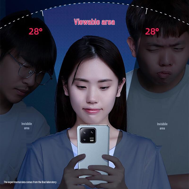 Biaozhi 28° Privacy Tempered Glass Screen Protector for Xiaomi 14/13