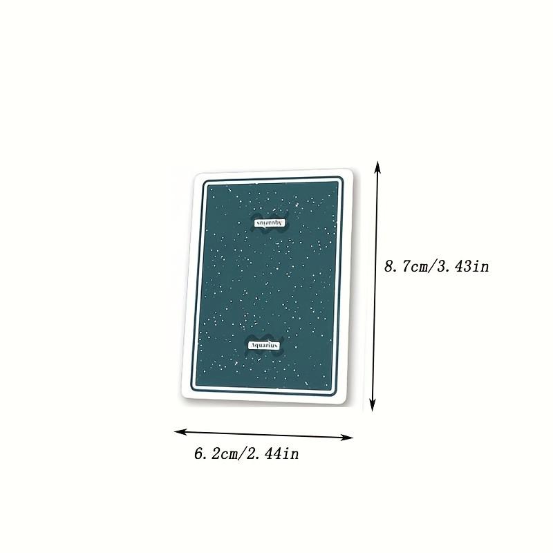 1 Pc Playing Cards and 7 Dice Set Aquarius Pattern Blue Core Fancy Cut Deck with Clear Multi Colored Dice144