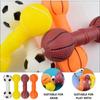 Dog Ball Toy Interactive Dog Toy Fun Giggle Sounds Football Basketball Shape Teeth Cleaning Bite Resistance Squeaky Dog Ball Toy