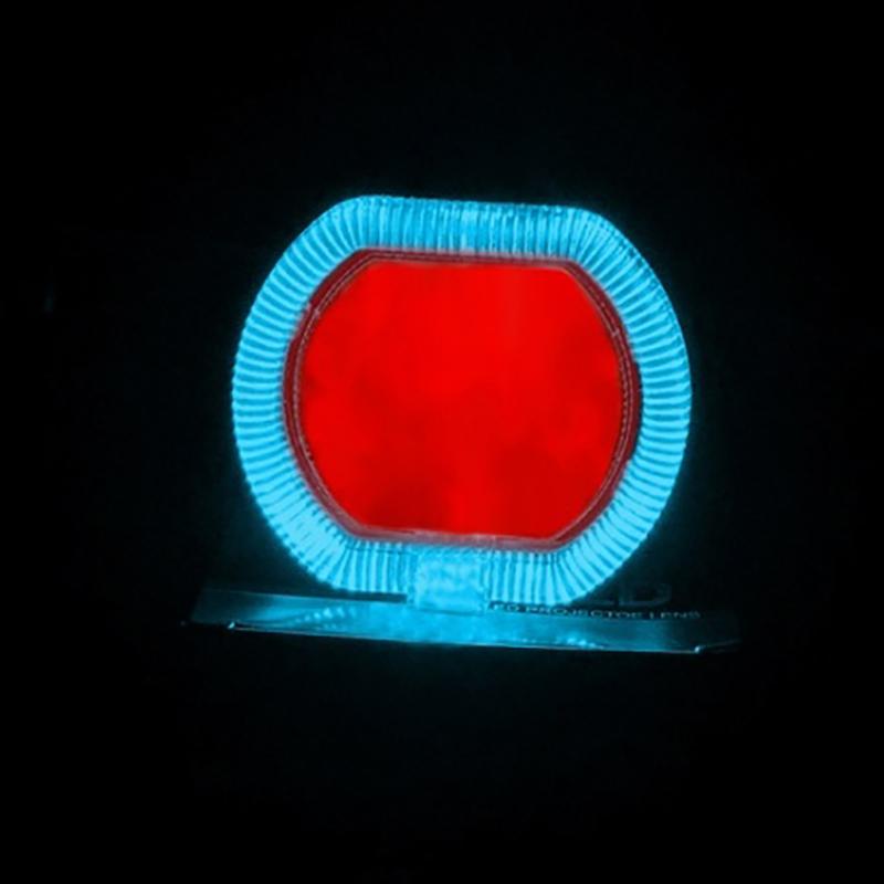 2.5-inch Motorcycle LED With Built-in Headlights Electric Bike Devil's Eye Spotlight Integrated Near And Far Beam Spotlights