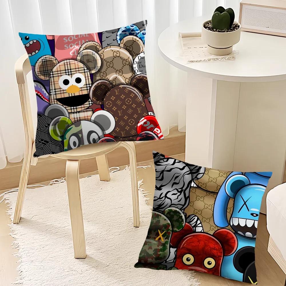 Süßes Mode B-Bearbricks-S Coole Kissenhülle Wohnzimmer Kopfteil Schlafzimmer Büro Kissen Kissen Sofa Nickerchen Zeit Kissenbezug