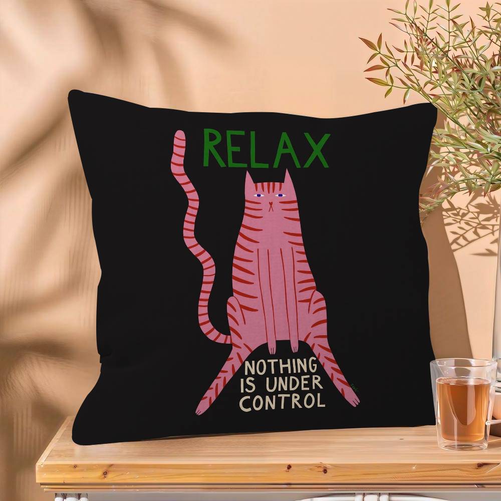 Humorous Slogan Nice Bum Cartoon Prints Pillow Cover Design Cushion Cover Decor Holiday Decorati