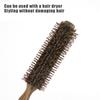 Barber Hair Round Roller Wood Hair Brush Boar Bristle Nylon Hair Comb Hairdressing Combs Round Paddle Brush Women Men Curly Hair