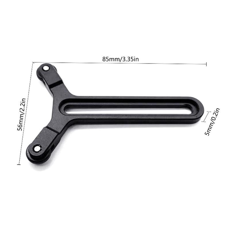 Y Bracket Lens Support with Double Wheel Y Shaped Lens Support Bracket Vertical Frame Adjustable Lens Support