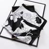Spring and Summer Silk Scarf Women's 71 Simulation Silk Square Scarf Green Butterfly Decorative Scarf Neck Professional Scarf Thin Scarf