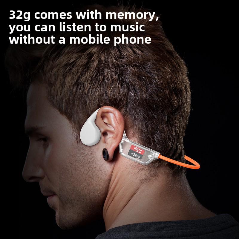 Cross-border X7s Bone Conduction Headphones: Comfortable, Open-Ear Sports Design, 32GB Built-in Storage, Bluetooth for Swimming.