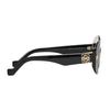 Loewe Geometric Pattern Logo Acetate Frame Irregular Sunglasses Women Sunglasses Black LW40114F01A
