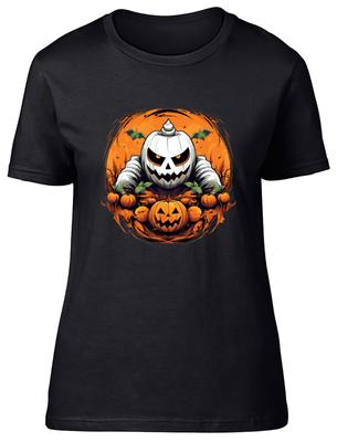 Halloween Pumpkin Unisexs Tshirt Living Dead Grave Tomb Ladies Gift Tee