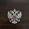 1 stk Mindemærke Emblemer Rusland Dobbelt Hovedet Ørn Nationalt Emblem Metal Broche Diy Jakkesæt Skjorte Krave Dekoration Pins Smykker Håndværk