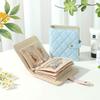 Portable Jewelry Storage Bag - Gold Hand Ornaments Travel Storage Booklet - Anti-oxidation Earrings, Necklaces, Rings Storage Box