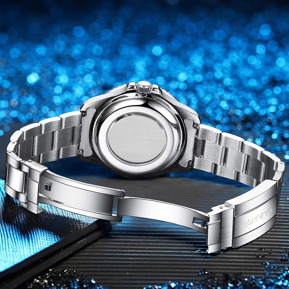 Hamayota Men's GMT Automatic Diver's Watch with Ceramic Rotating Bezel