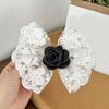 Summer Spring Flower&Lace Bowknot Hairpin for Woman Ponytail Braids Hair Clip