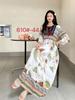 Island Vacation Skirt Xishuangbanna Travel Wear Cotton and Silk Floral Dress Xia Bohemian Skirt