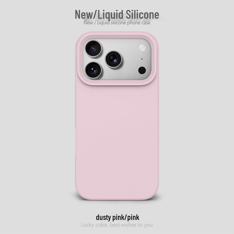 Funda de Silicona con Agujero Grande para Apple 17 Pro Max: Bolsa de aire a prueba de caídas, Protectora, Diseño simple