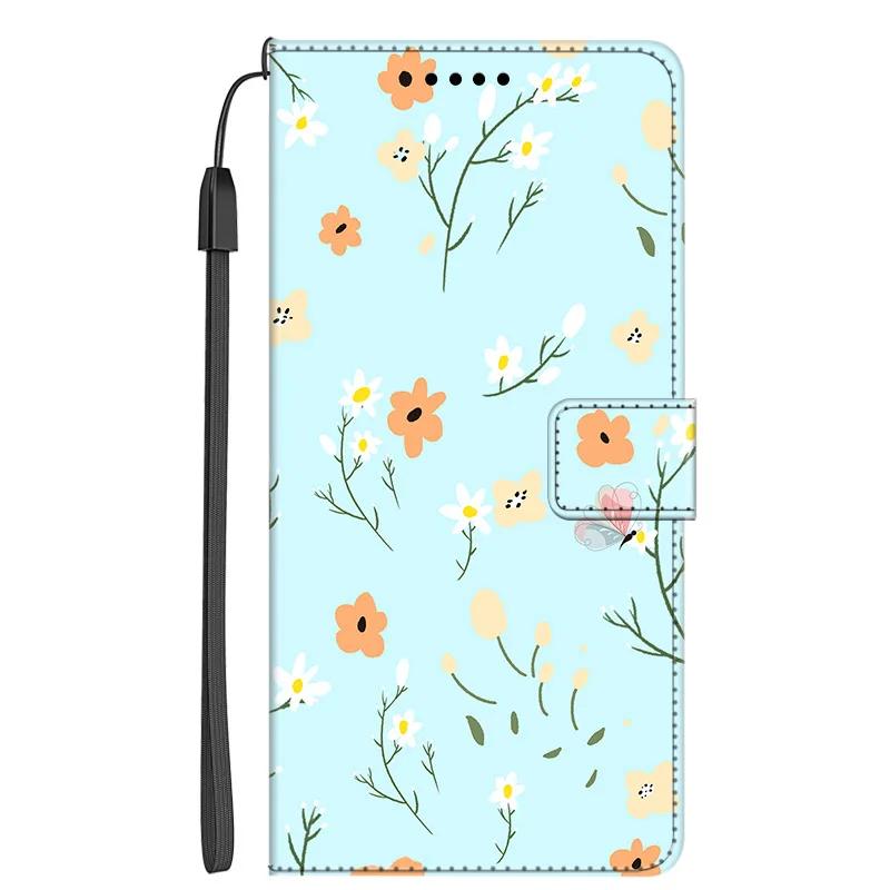 Leather Flip Case for Moto Edge 60 pro Fusion Floral Wallet Book Stand Magnetic Cover Funda for Motorola Edge60pro Edge60Fusion