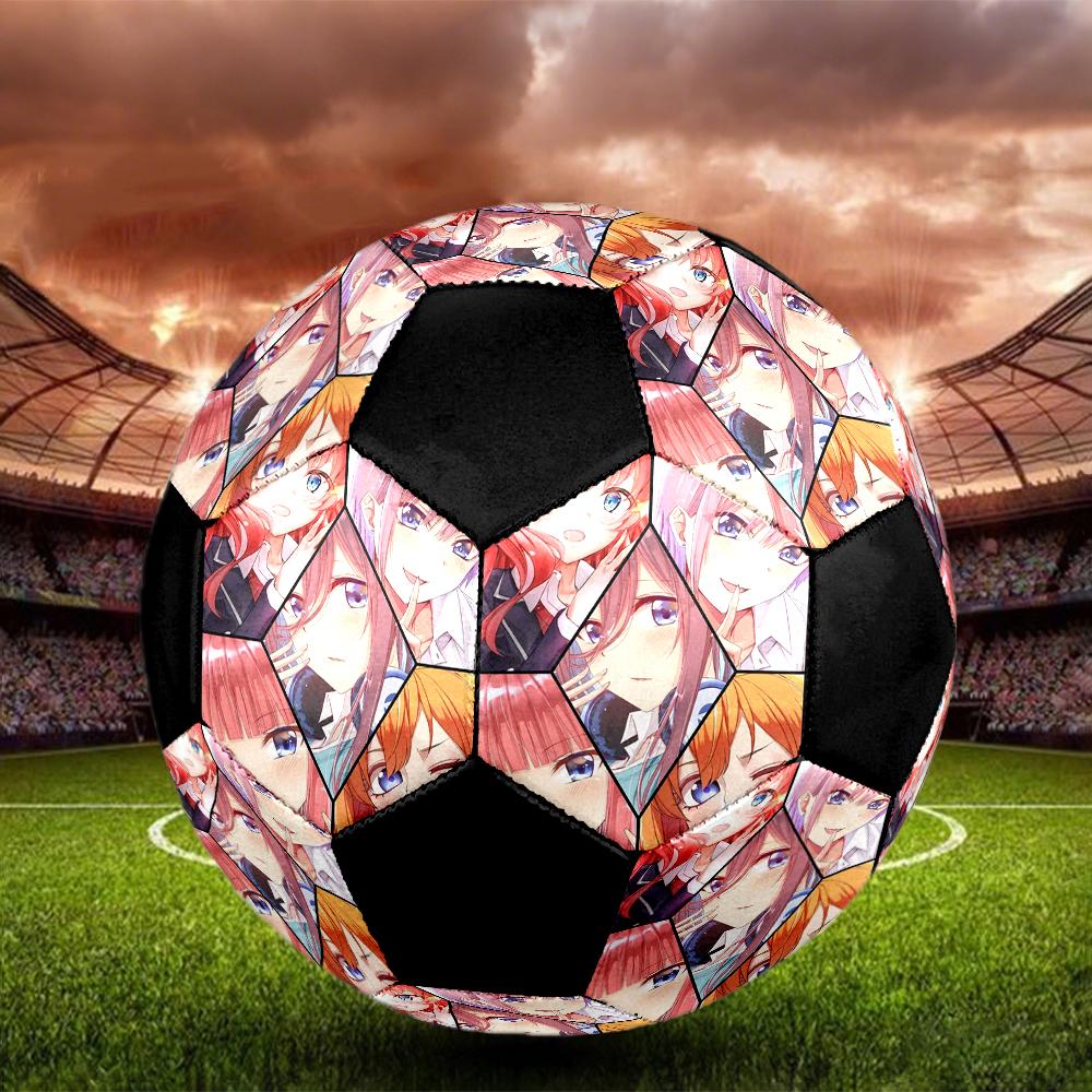 Soccer Ball Colorful Machine Stitched PVC Size 5 Team Training Competition Ready Durable High-Bounce Cool Sports Gift