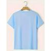 New Letter Print Men's Round Crew Neck Short Sleeve Tee, Fashion Street Style Breathable T-Shirt, Casual Comfy Top For Spring Summer