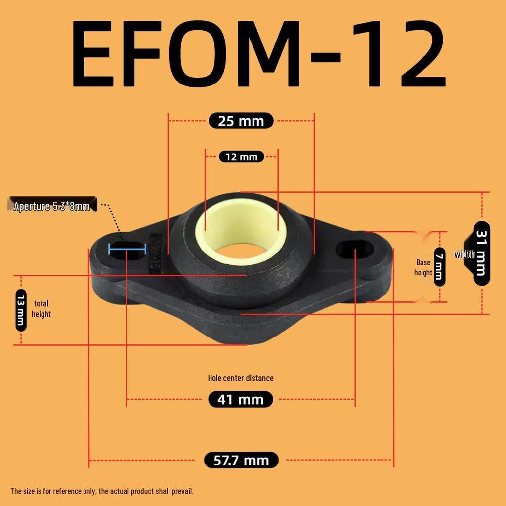 Kunststoff-Lagerbasis EFSM/EFOM/KSTM Serie (Größen: 8-30)