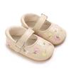 0-1Year Baby Shoes Infant Pre-Walker Shoes Girls Princess Bow Shoes Cute Breathable Flower Soft Sole Casual Sports Footwear