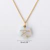 Pendant Necklace Wire Wrapped Choker Copper Wire Hand Woven Pendant with Chain