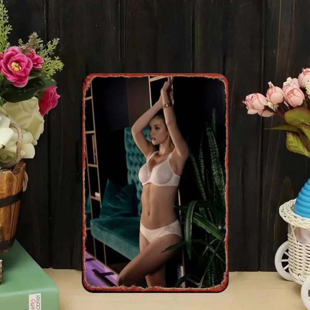 Retro Metallgemälde, Möbel, Wohnzimmerdekoration 20x30cm