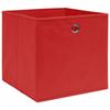 VidaXL Boîtes de rangement 4 pcs Tissu intissé 28x28x28 cm Rouge