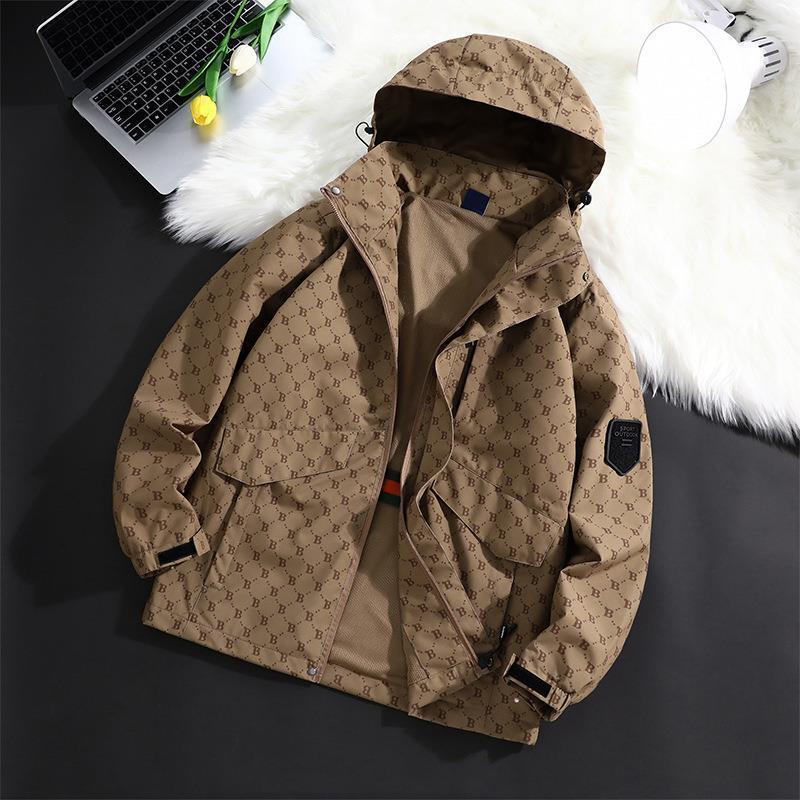 

Мужская ветровка весна-лето 2023: Дизайн буквы B для молодых пар S 85-100 хаки