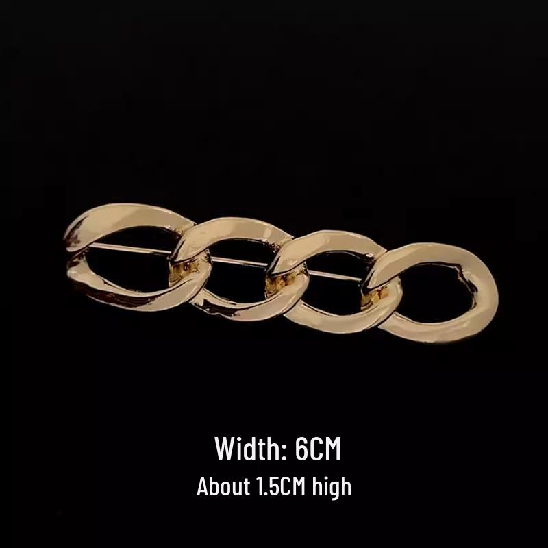

Women s Shiny Chain Brooch: Elastic Waist-Cinching Accessory & Anti-Exposure Pin