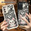 Phone Case: 2D Flat Samsung Galaxy A34 A35 M05 M06 S20 S22 S21 FE Plus 5G Protective Case, Little White Rabbit, Christmas and Halloween Gift