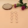 Simple Korean Style Minimalist Geometric U Shaped Silver Plated Earrings For Women