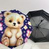 1pc Cute Lion Cub with Flowers Umbrella with Plastic Handle,Suitable for All Seasons Home Travel Outdoor UmbrellaDD409