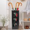 New Umbrella Holder Metal Hollow Out Stand Storage Bucket Freestanding Round Bin Waterproof Walking Sticks Rack