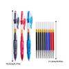 Retractable Gel Pens Set Black/Red/Blue Ink Ballpoint for Writing Refills Office Accessories School Supplies Stationery